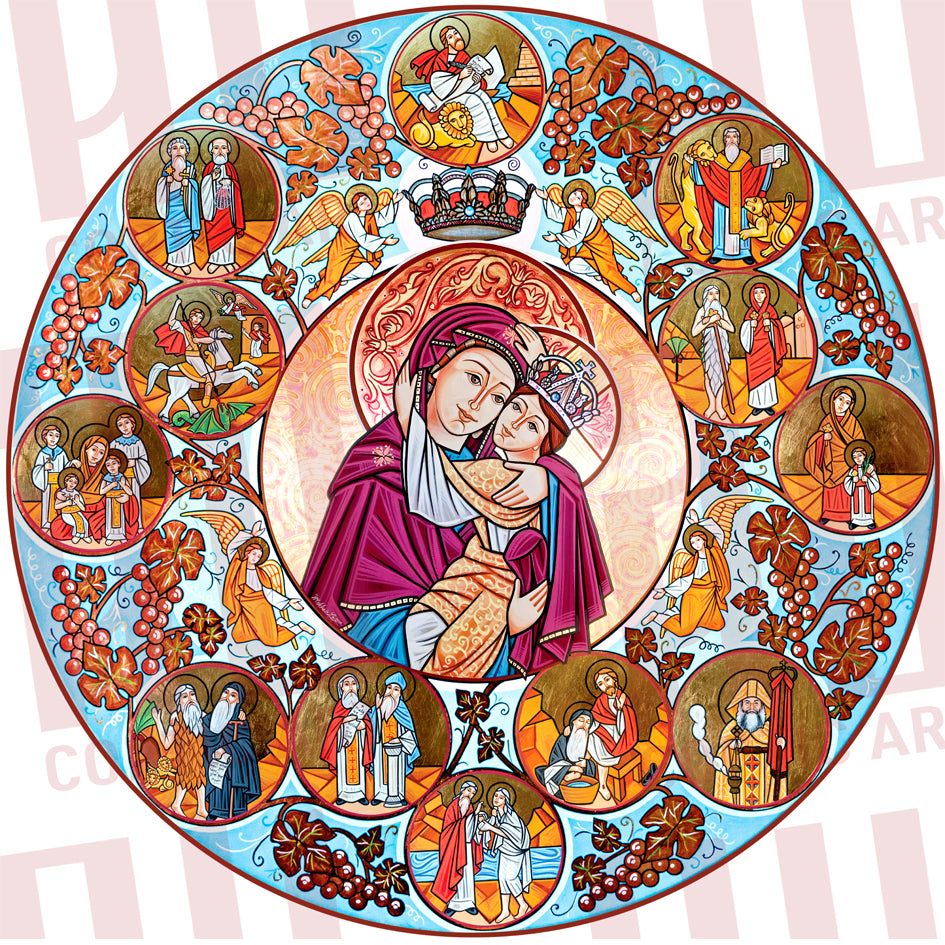 St Mary Round Icon